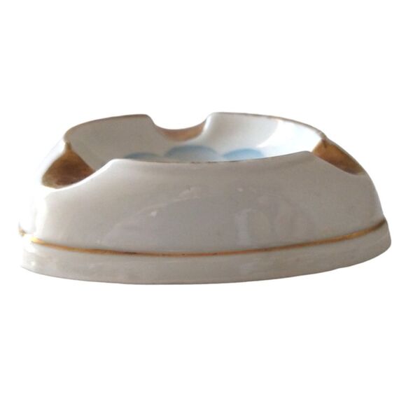 RW Bavaria Porcelain Ashtray Dish Gold Trim Stuttgart Altes Schloss Trinket Vtg. - Picture 6 of 16